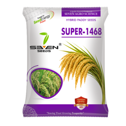 Seven Seeds Super-1468 – High Performance Hybrid Paddy Seeds